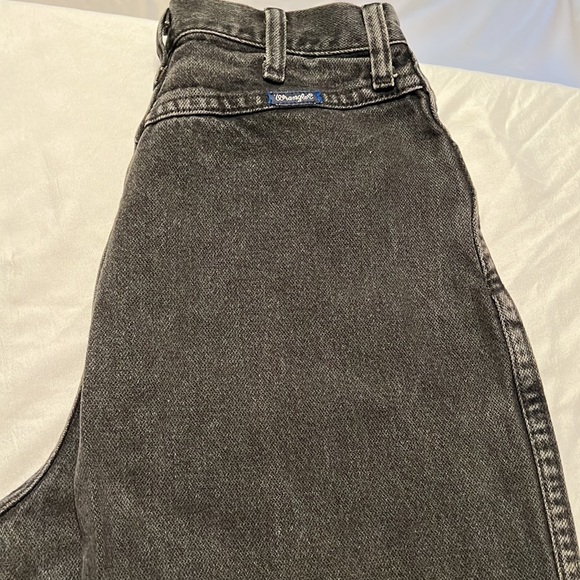 Bareback Wrangler Jeans Sz 9/10x36 Washed Black 100%Cotton Jeans RARE Old School - Picture 6 of 10